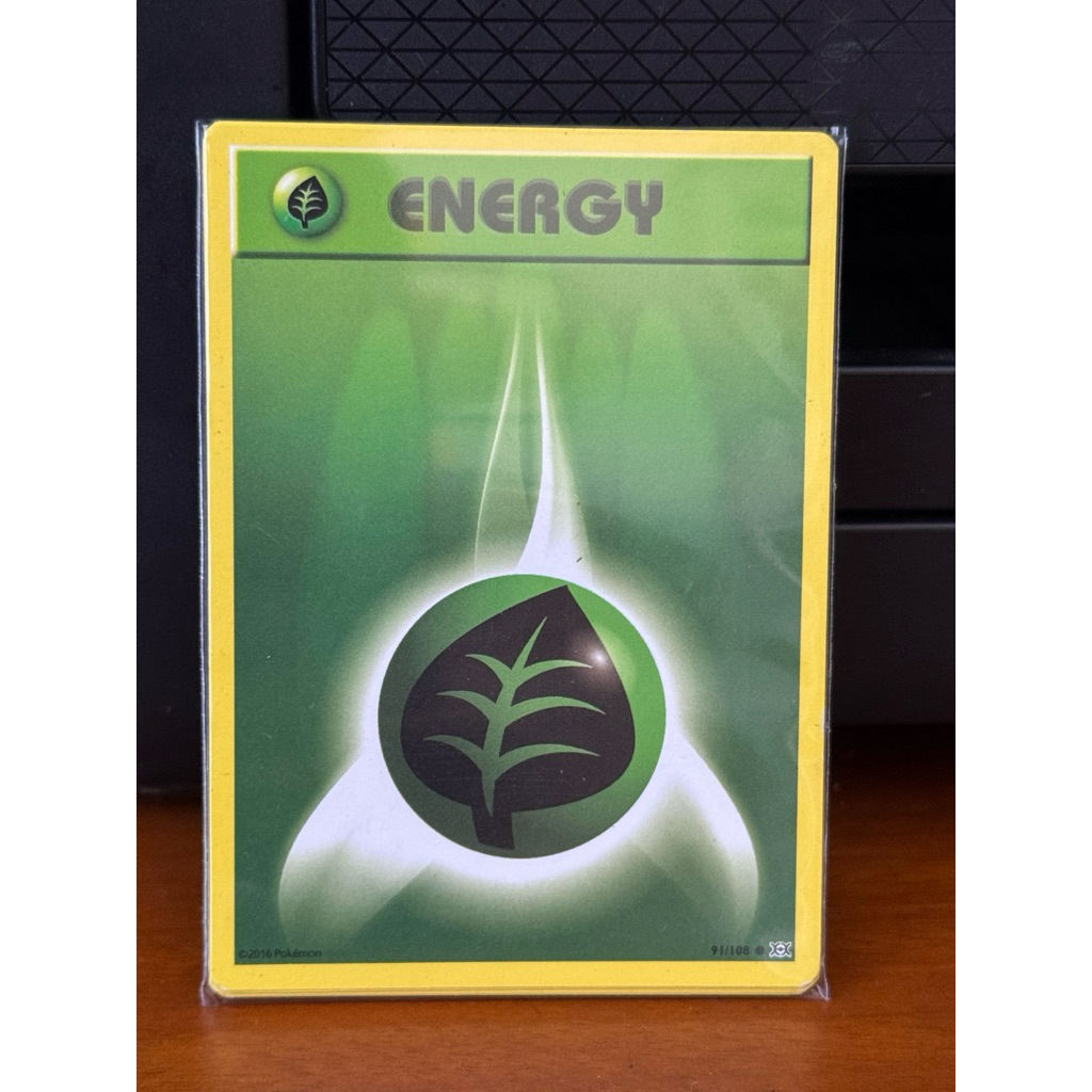 grass energy pokemon evolutions 91/108 pokemon tcg inggris