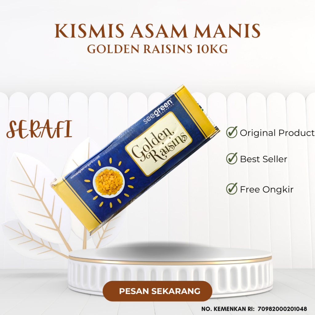 Kismis Asam Manis 10KG Golden Raisins