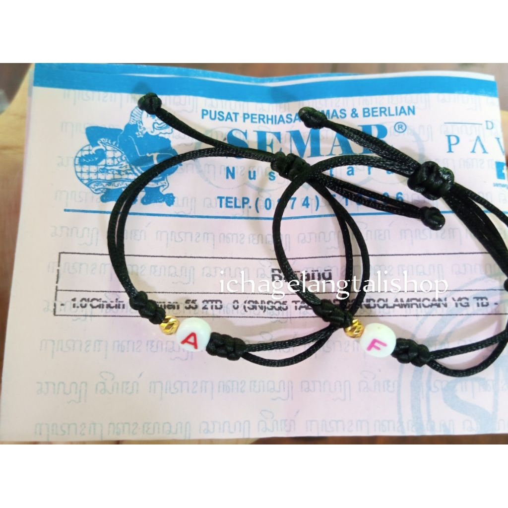 gelang tali anak inisial Mrican 0, 1 grm Semar Nusantara
