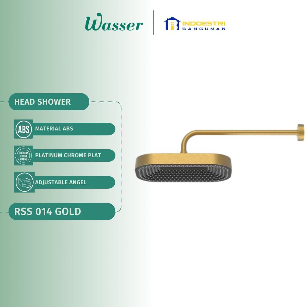 Head Shower Wasser RSS 014 Titanium Gold / Wasser Wall Shower / Fixed Shower Head