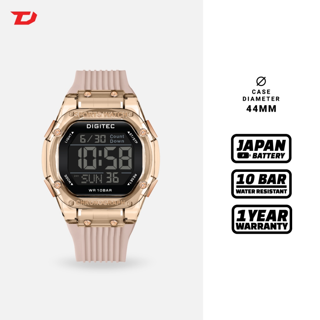 Jam Tangan Digitec DG-5208T Digital Water Resist 10 BAR