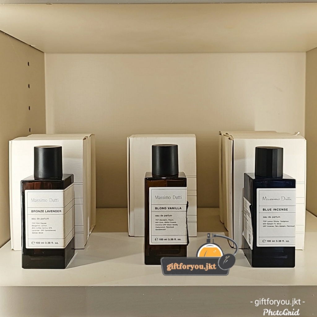 Massimo Dutti Perfume Bronze Lavender Blond Vanilla Blue Incense Eau de Parfum EDP Fragrance Scent C