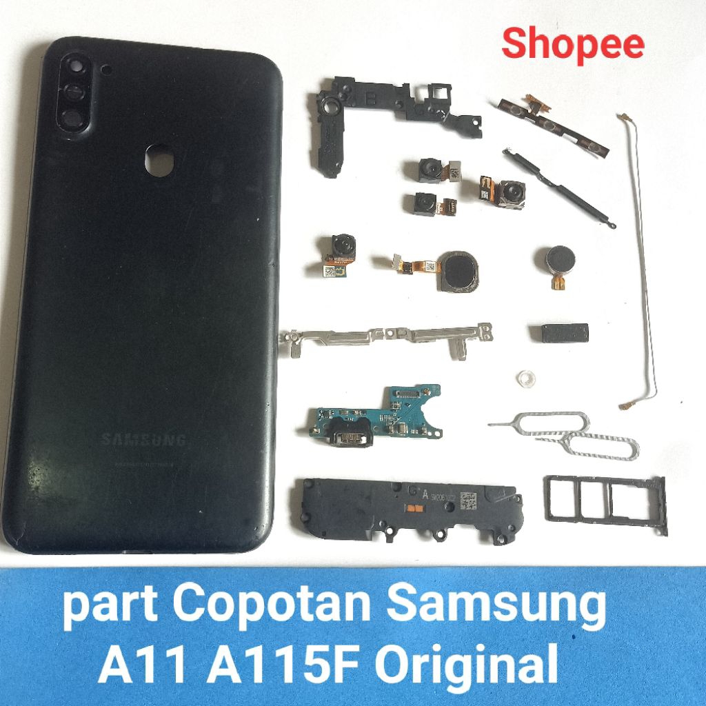 Sparepart Copotan Samsung A11/A115F  Second Original  Buzzer dering  fingerprint  tombol luar  speak