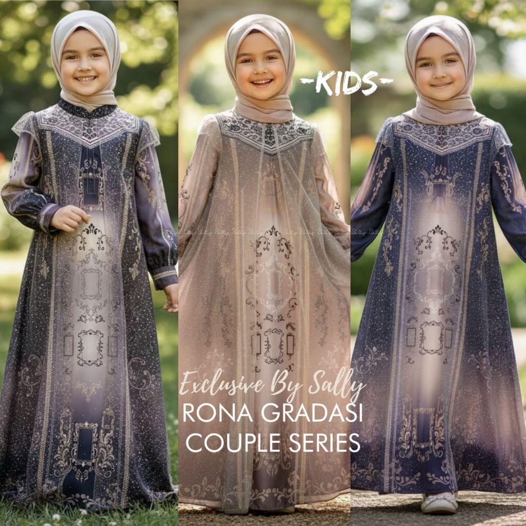 Sally Scarf DRESS KIDS RONA GRADASI SARIMBIT- FULL MOTIF printing - sally_scarf