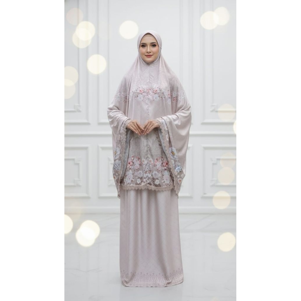 mukena sil ori premium  elegan mewah bagus dan cantik bahan halus