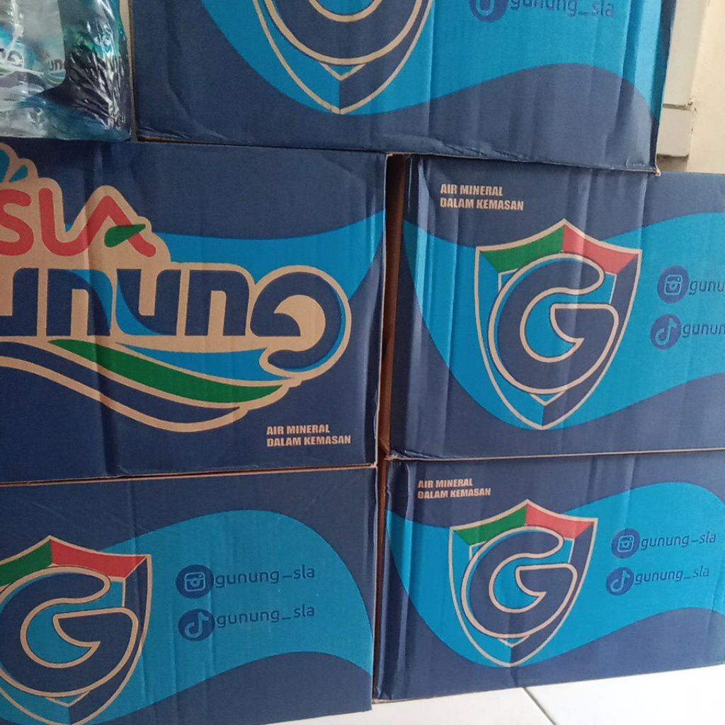 Air Mineral kemasan SLA Gunung 600ML 1 Dus isi 24 Botol