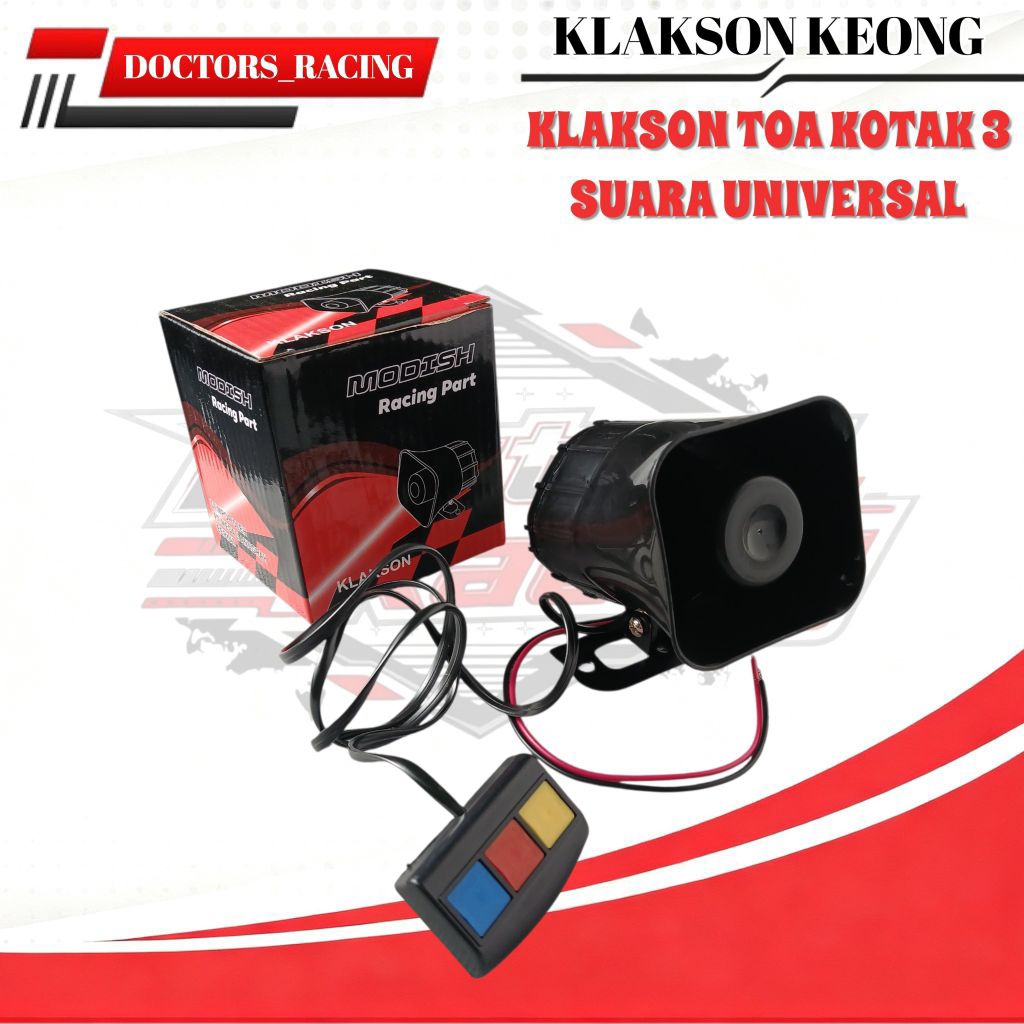 Klakson Toa 3 Suara Kotak Modish Racing Klakson 3 Suara Klakson Toa Kotak 3 Suara Universal Klakson 