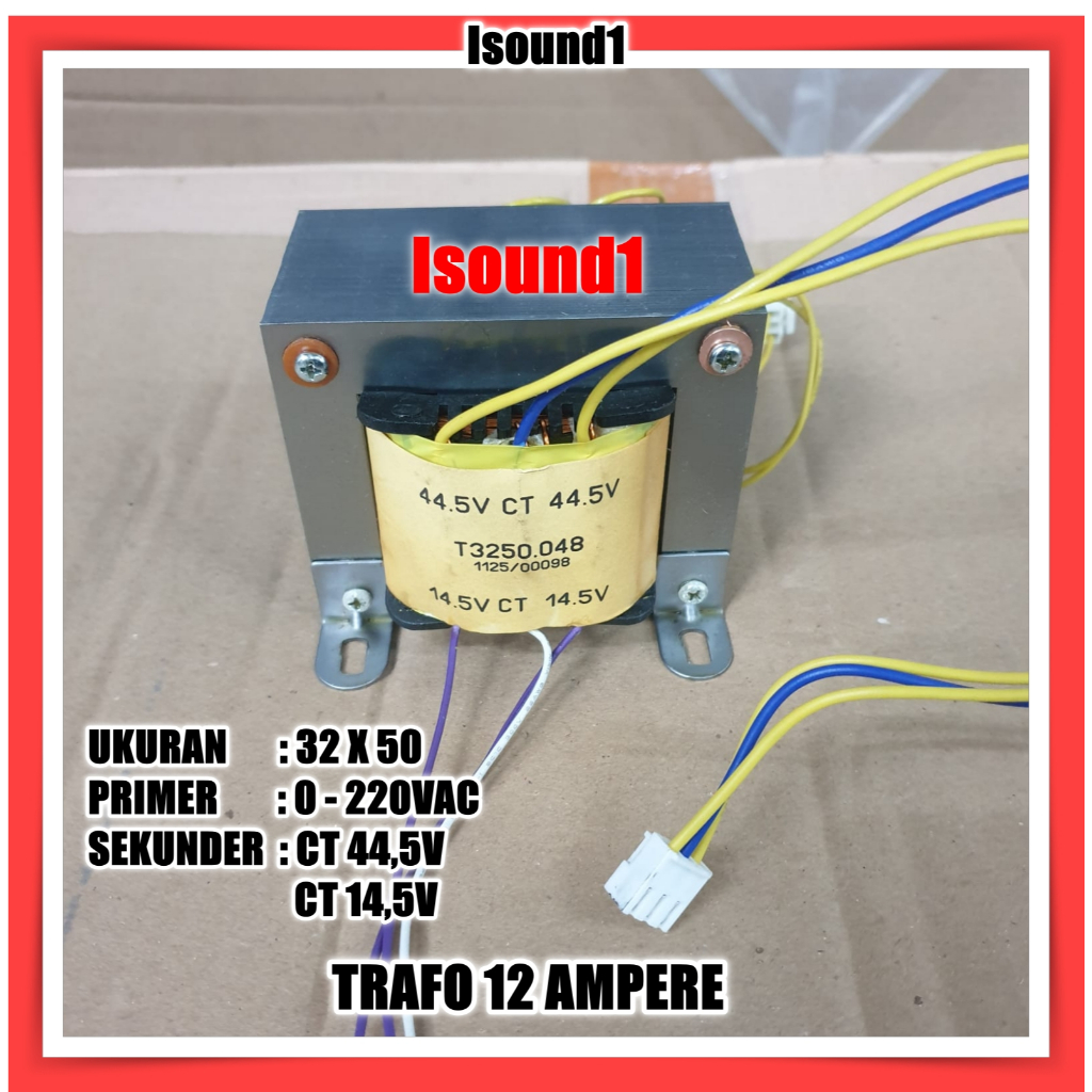 TRAFO POLYGRAND 12 AMPERE TRAVO 12A CT 44,5 VOLT & CT 14,5 VOLT