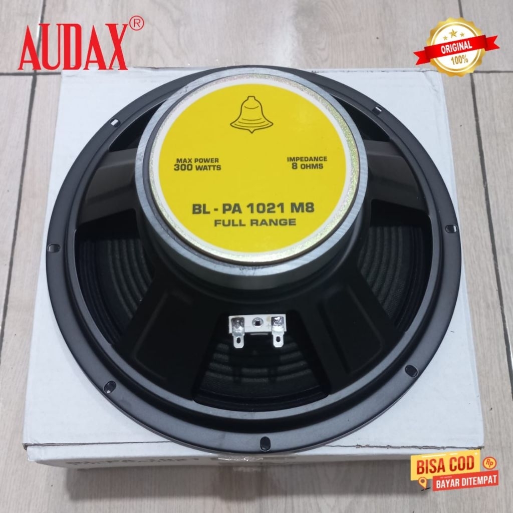 Speaker 10 inch Audax Bell BL-PA 1021 M8 8 Ohm 300 Watt Full Range Original