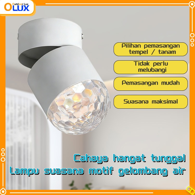 OLUX Lampu Sorot Foldable Adjustable Downlight Plafon Minimalis Dekorasi Rumah Lampu downlight plafo