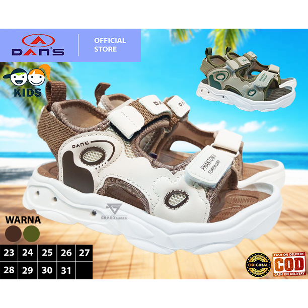 DANS AVIO sandal sendal gunung tali nyala lampu led anak laki laki impor phylon casual original