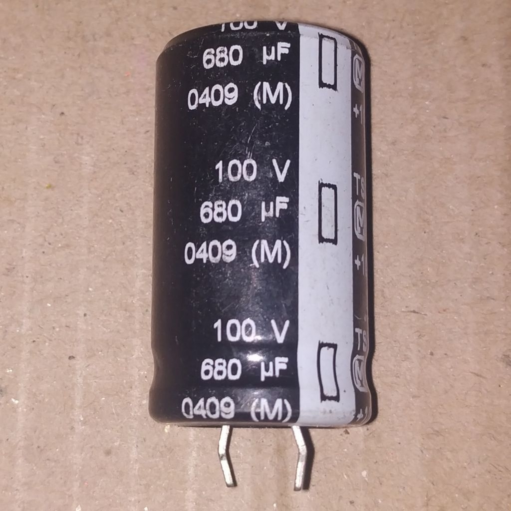 C Elco Elko 680uF 100V 680 uF 100 V 680mFD 100WV 680mF 100VDC  680 uF mFD mF 100 V VDC WV