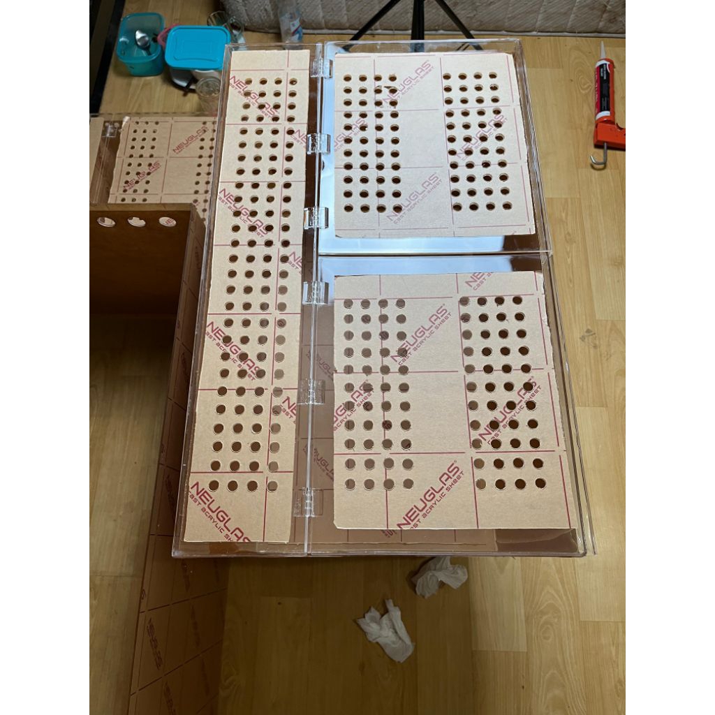 CUSTOM KANDANG HAMSTER DARI AKRILIK 3MM UK 30×20×25