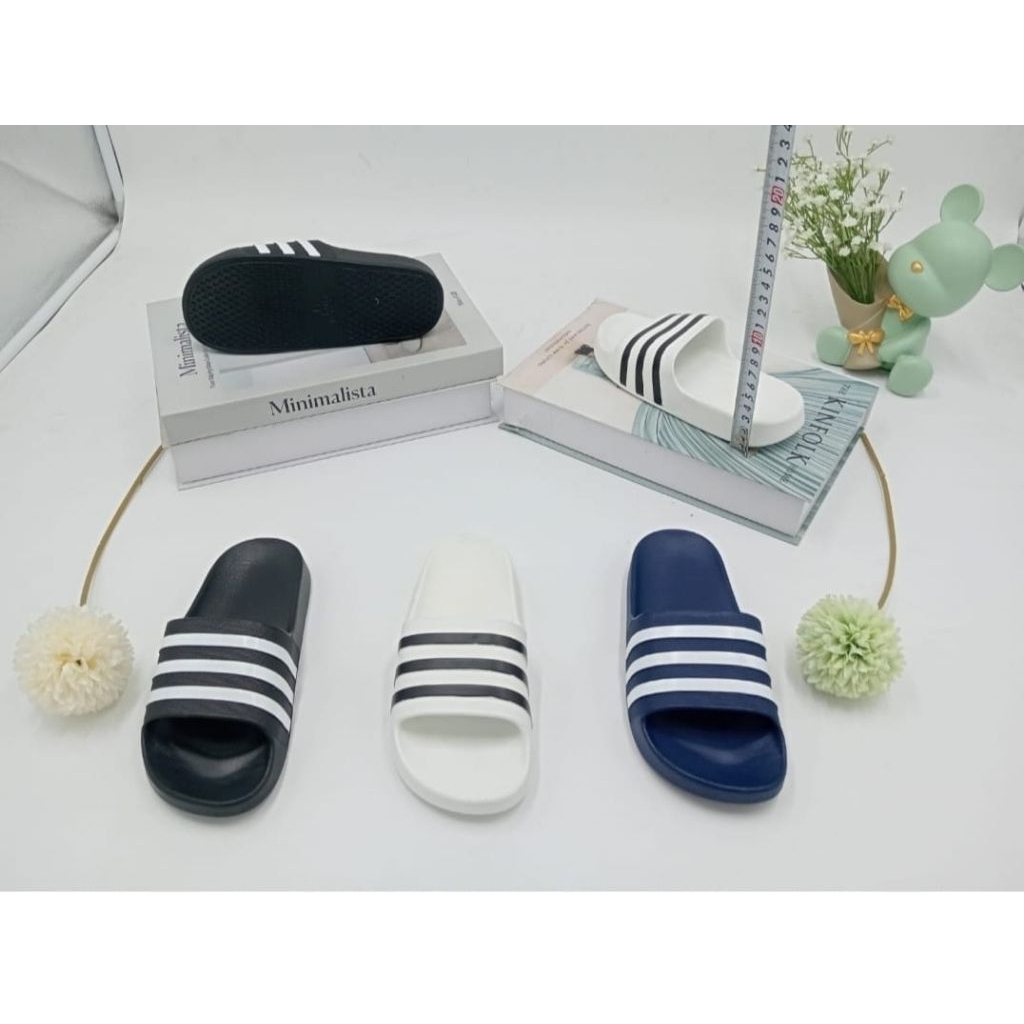 sandal selop pria berbahan karet anti air anti slip