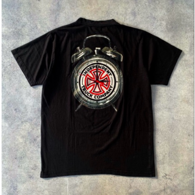 Ramadhan - COD - Kaos INDEPENDENT x THRASHER Time To Grind Tshirt Black Branded Premium high quality