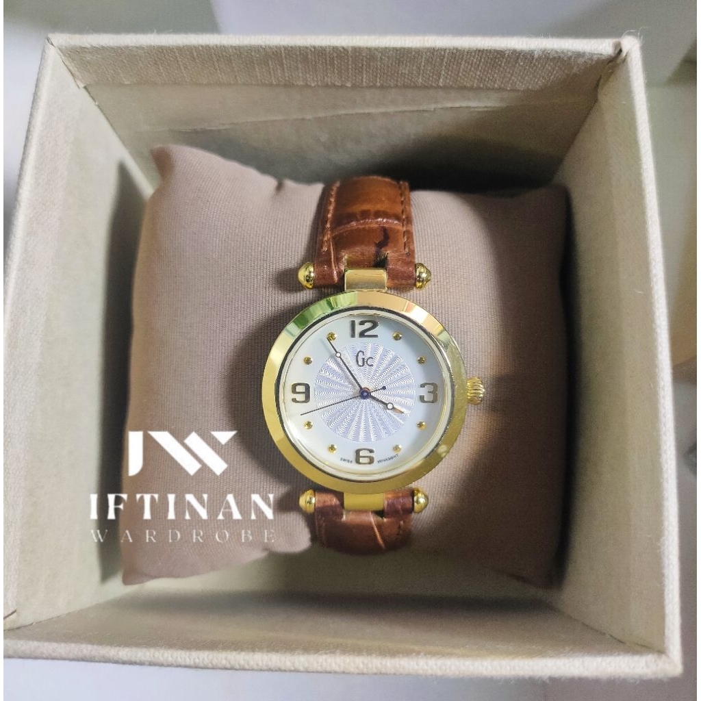 Jam Tangan GC PrLovve, Original auth gold tali kulit