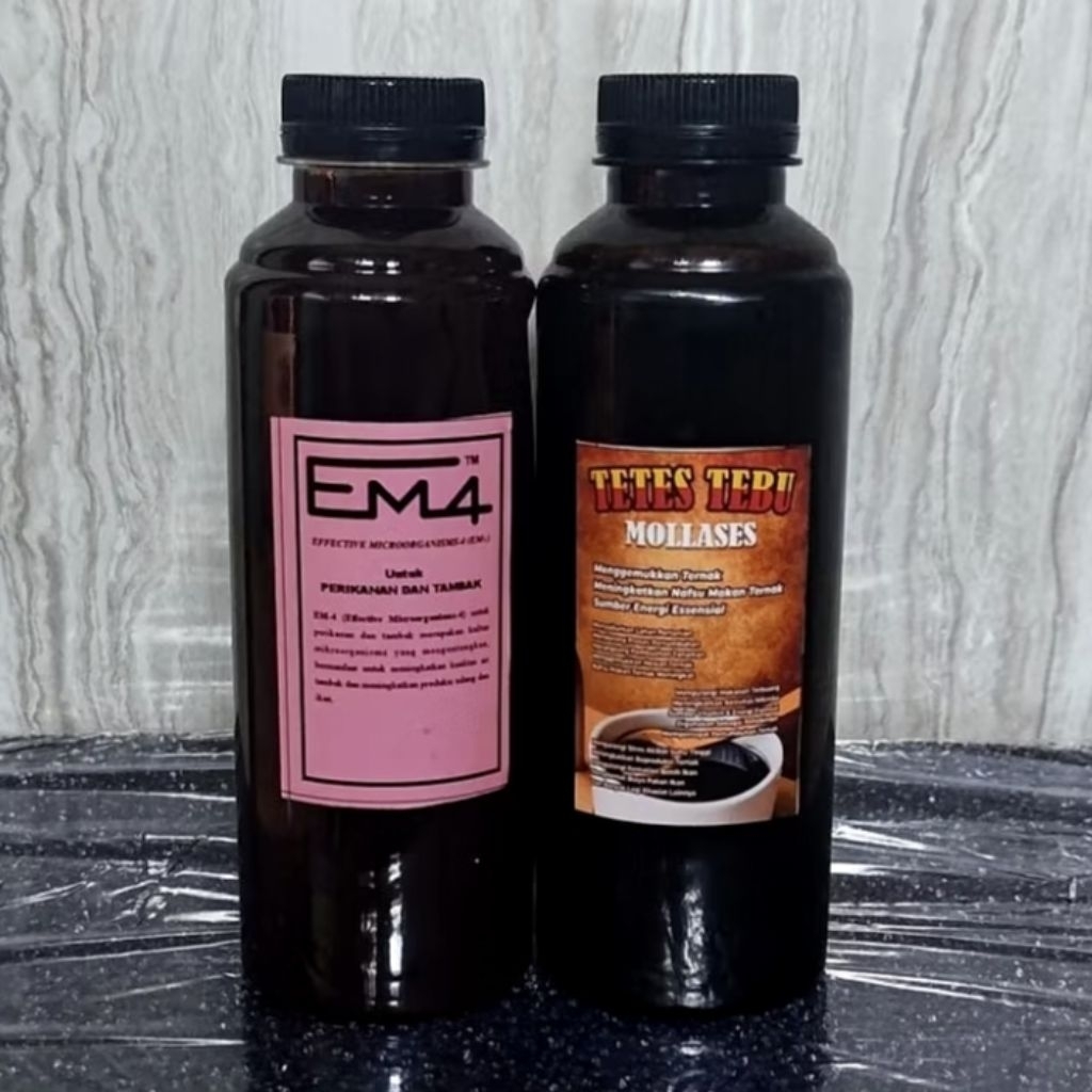 Molase + EM4 Bakteri Starter Combo Terbaik Penjernih Air, Tetes Tebu