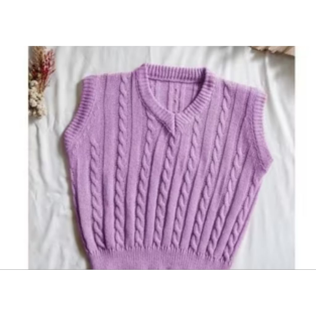 switer rajut knite/ baju rajut rompi kebel , vest rompi