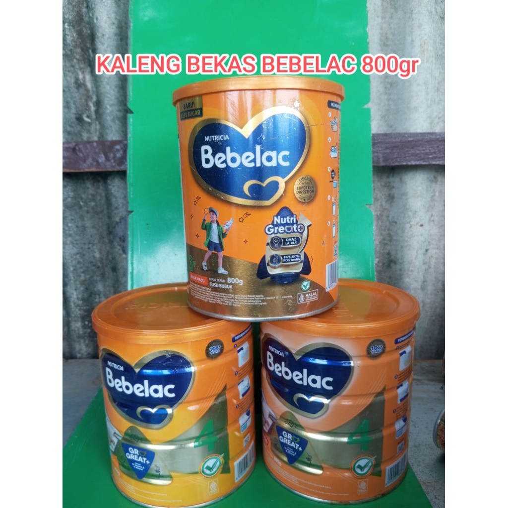 kaleng bekas Bebelac 800 gr