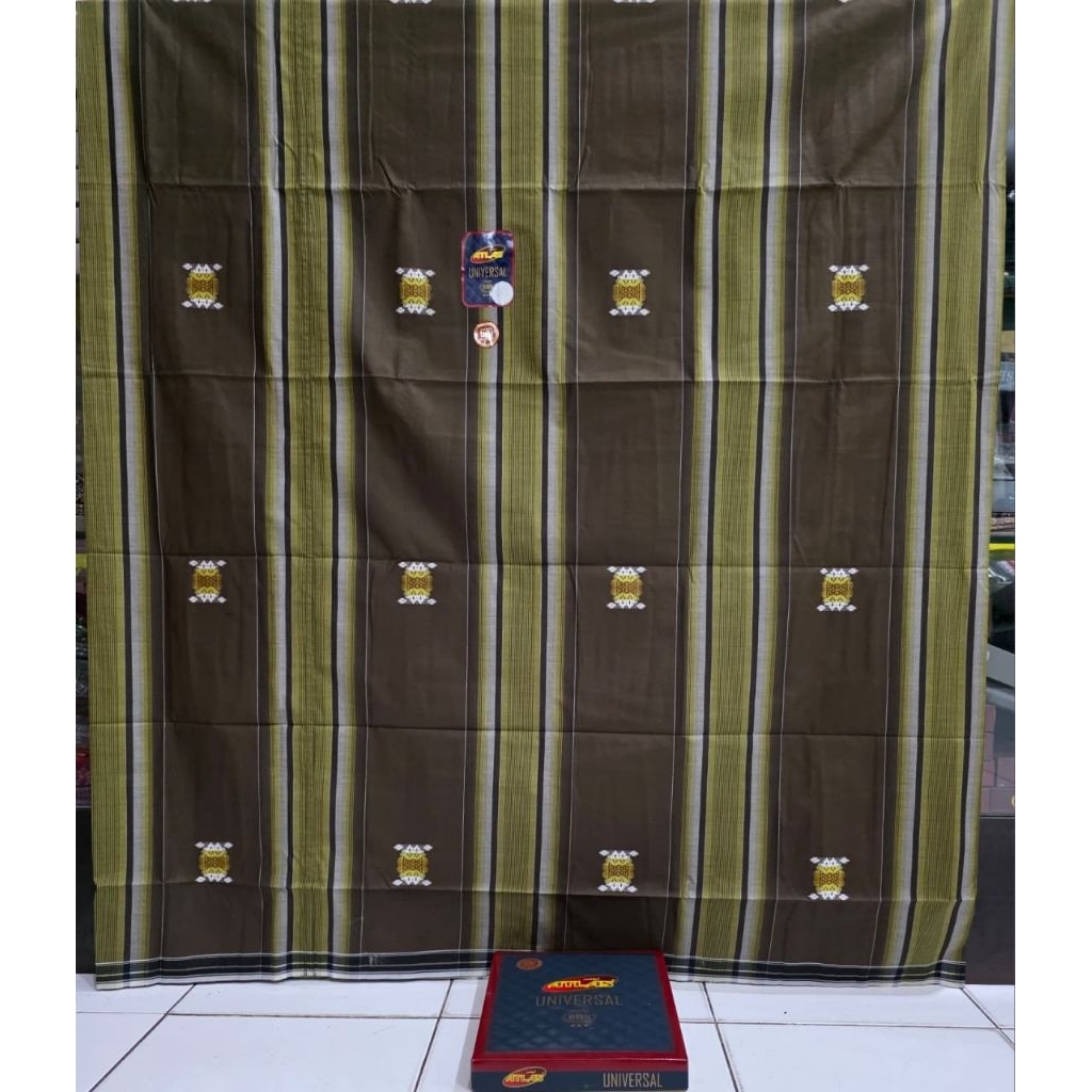 Sarung ATLAS UNIVERSAL Motif JACQUARD SONGKET GOLD