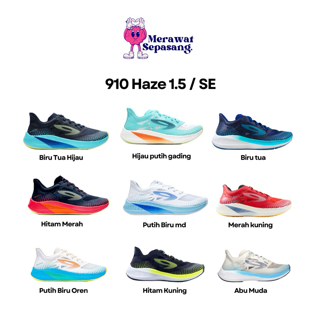 SEPATU LARI 910 HAZE 1.5 & HAZE 1.5 SE
