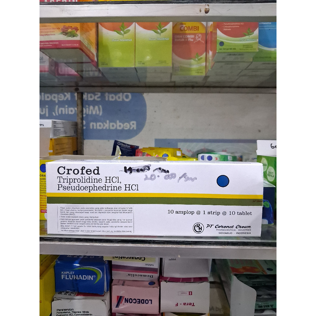 CROFED TABLET 1 STRIP 10 TABLET OBAT FLU DAN ALLERGIC RHINITIS