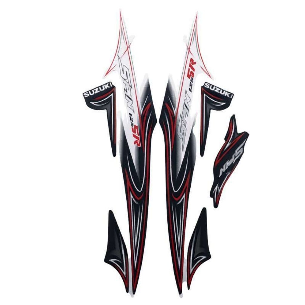 Striping stiker body motor Suzuki Spin Sr 125 2008 stiker list bodi motor suzuki spin sr 125 tahun 2