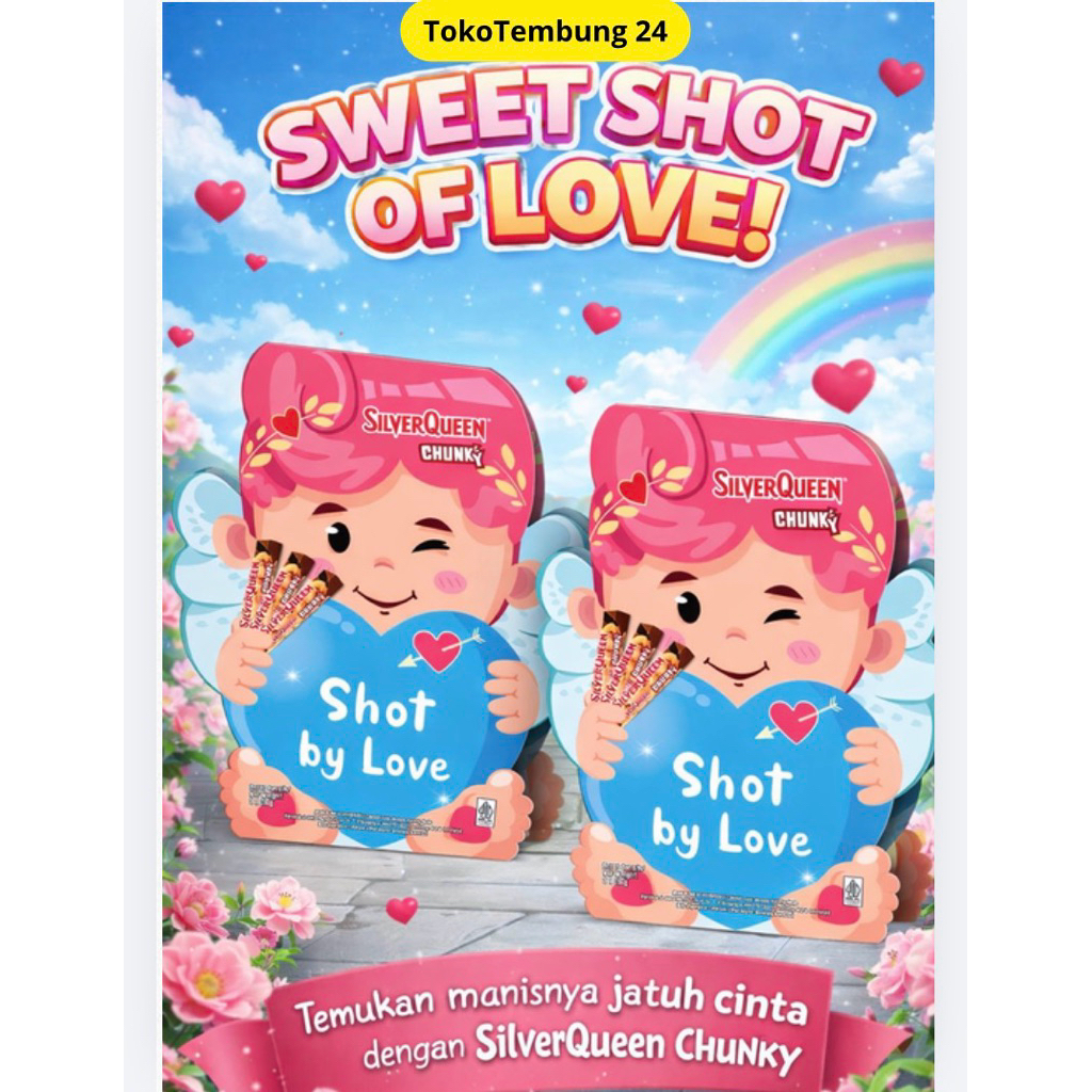 SilverQueen Chunky Cupid Love Cokelat 3 x 26 g/Cokelat Valentine Silverqueen