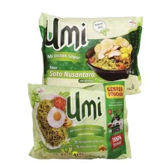 UMI - Mie Instan Sayur dari Bayam Asli / Mie Instan Sayur