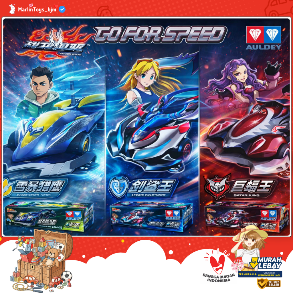 Tamiya Auldey Go For Speed Speed  Series 4WD Super Original SHARK TEAM - EAGLE TEAM - BAT TEAM