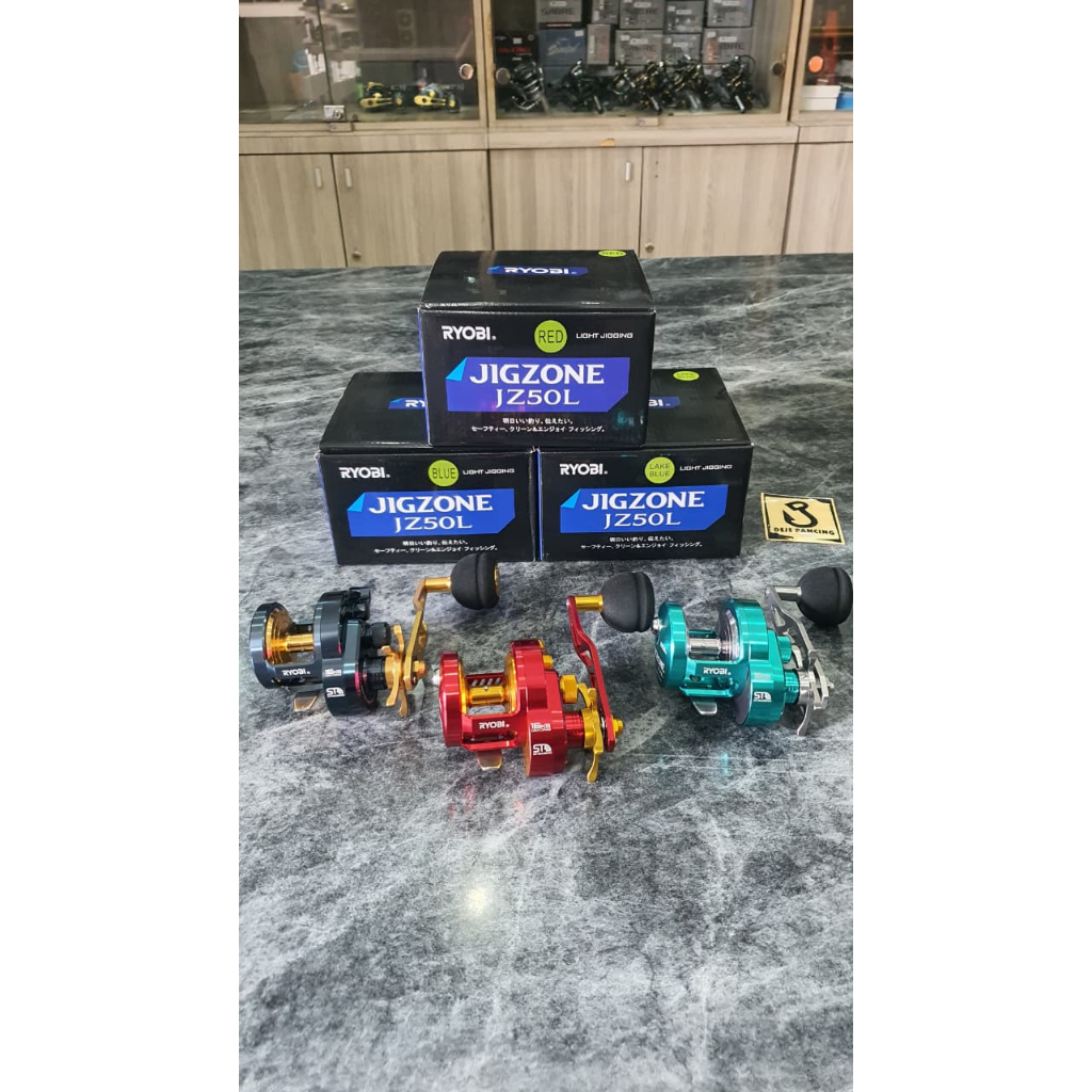 REEL OVERHEAD RYOBI JIGZONE JZ50L - Light Jigging Left Handle (Handle Kiri)