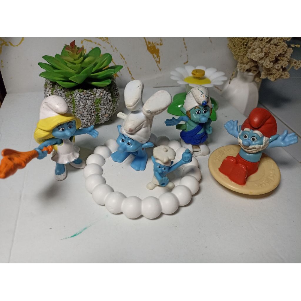 PL Preloved Mainan McD McDonald's Figur Smurfs