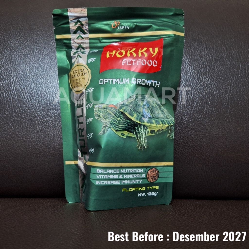 Hokky Turtle 100 gram Optimum Growth - Makanan Kura Kura - Turtle Food - Hokky Petfood