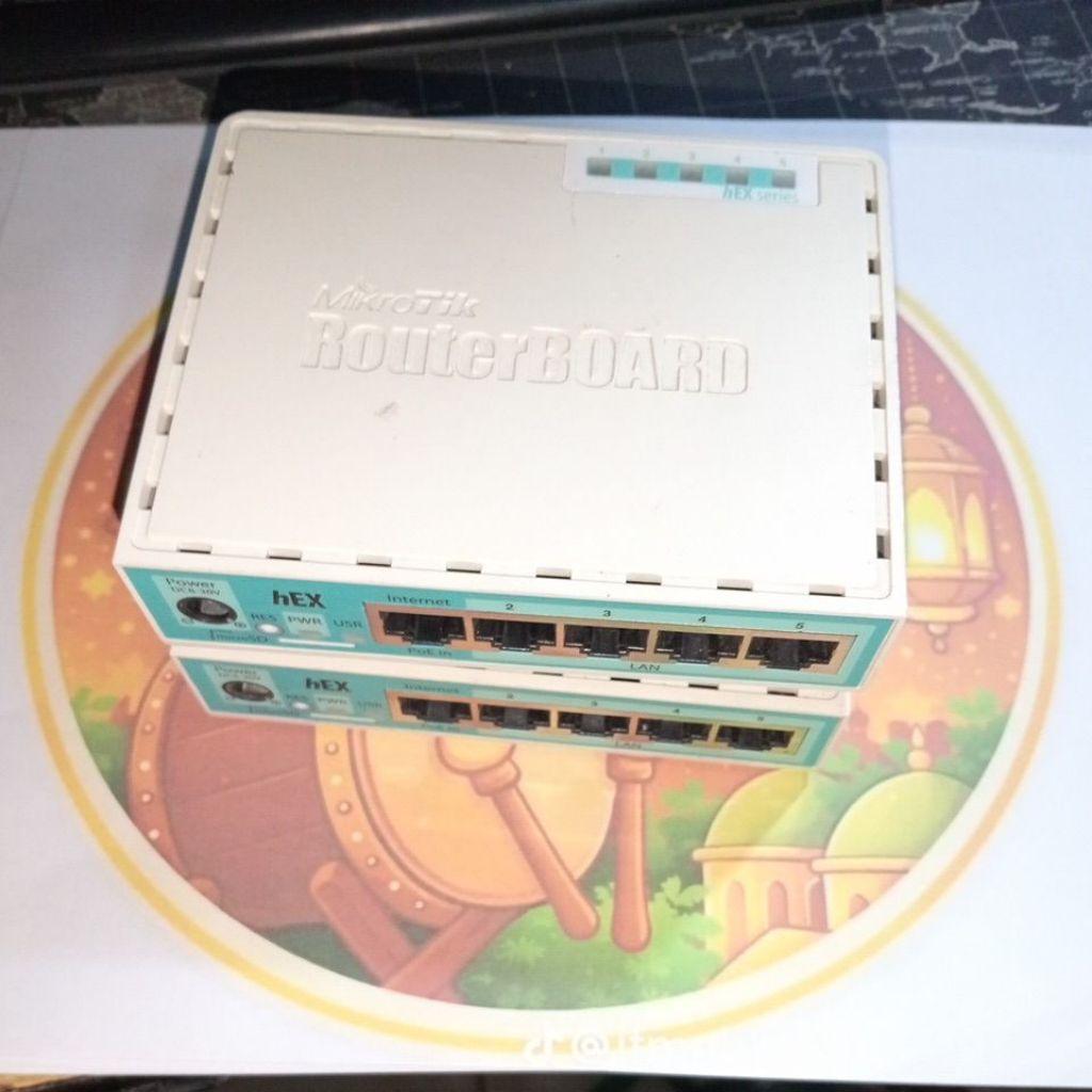 mikrotik rb750gr3 normal lengkap adaptor power