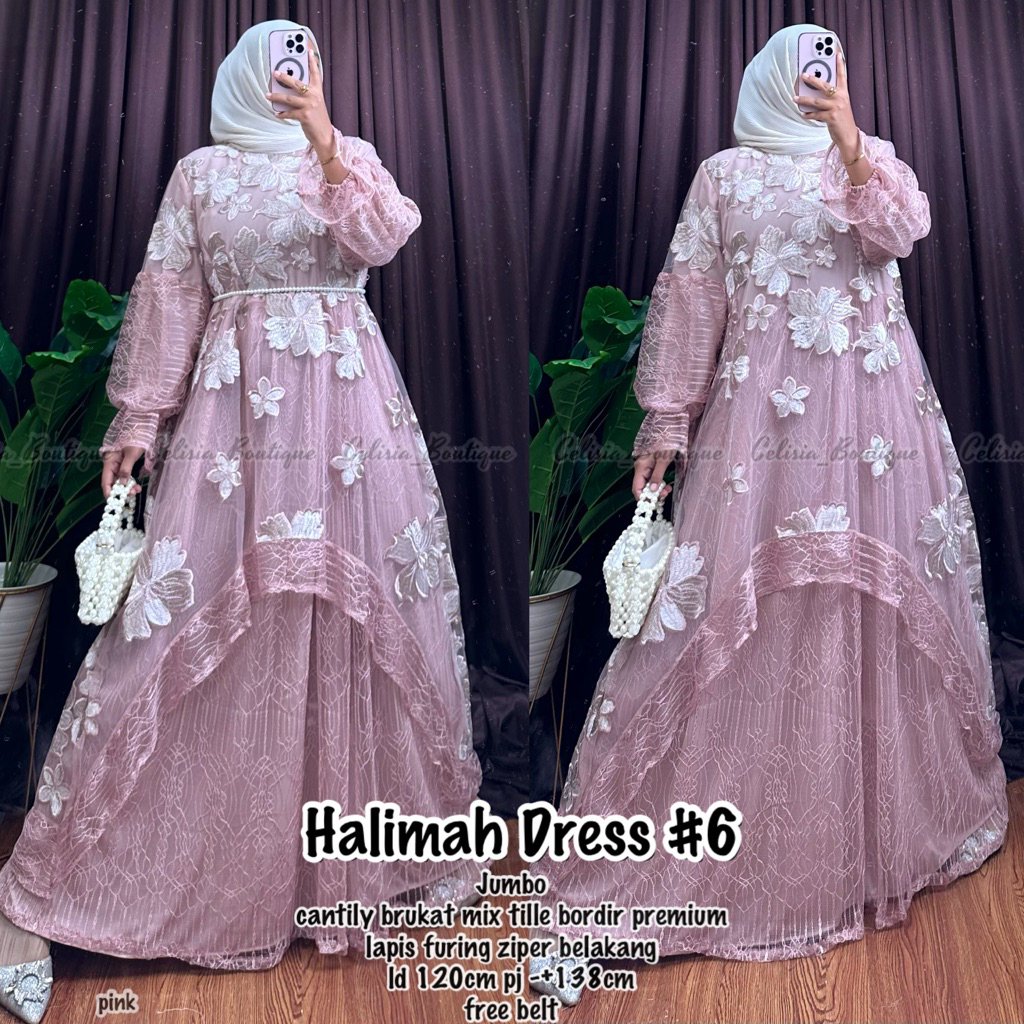 AISYAH GAMIS BROKAT BINI ORANG JUMBO PREMIUM LD 120