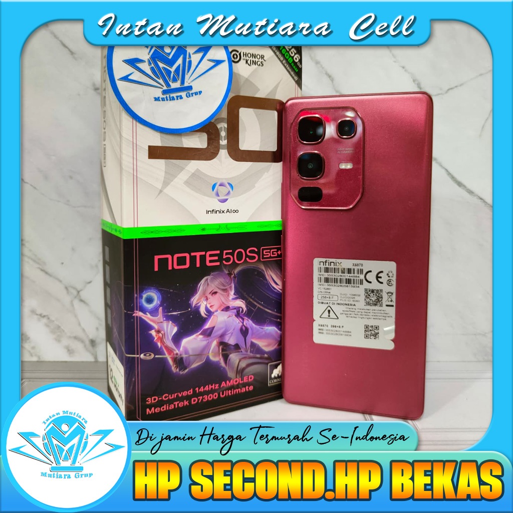 Infinix Note 50s 5G Ram 8 Rom 256GB ( Second )