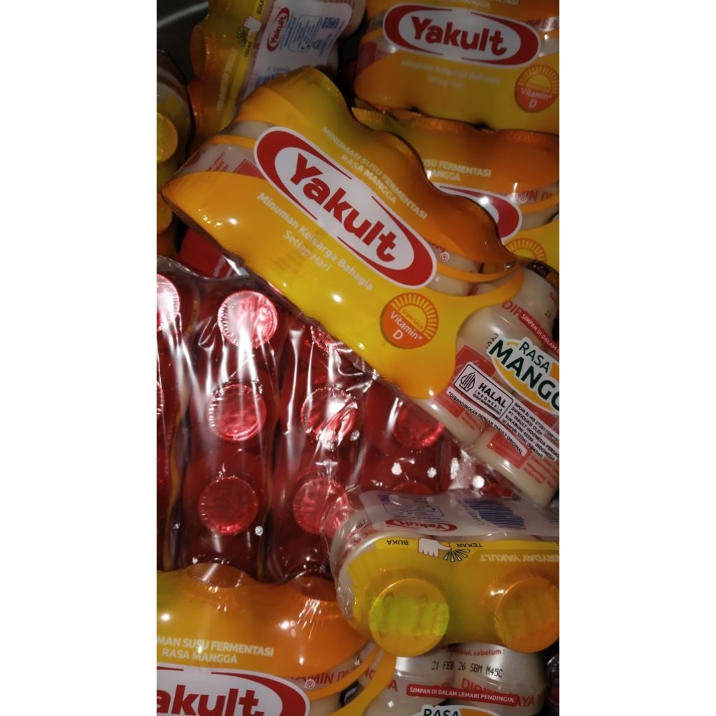 YAKULT 1 BAL ( Isi 50 botol ) 3 Varian Rasa Exp Baru