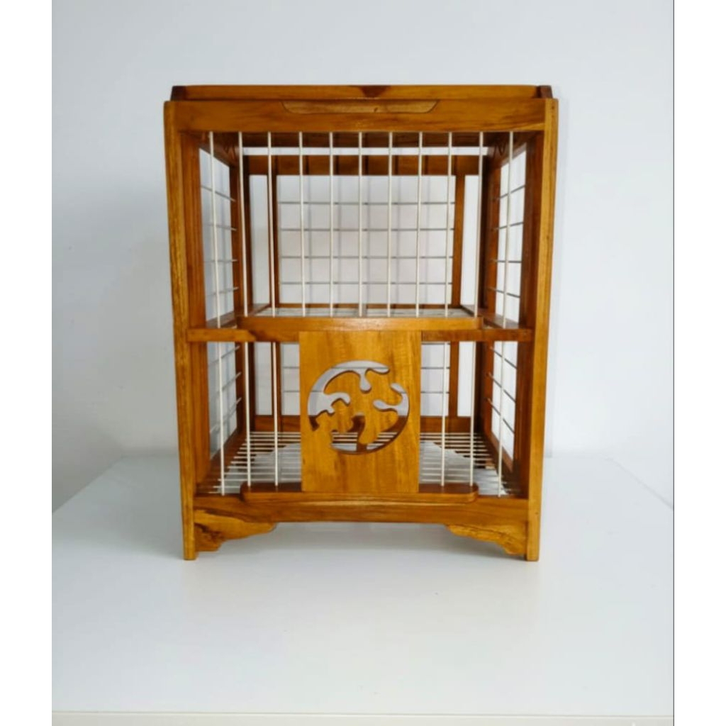 Dongdang merpati 1Pasang motif ukir kayu jati