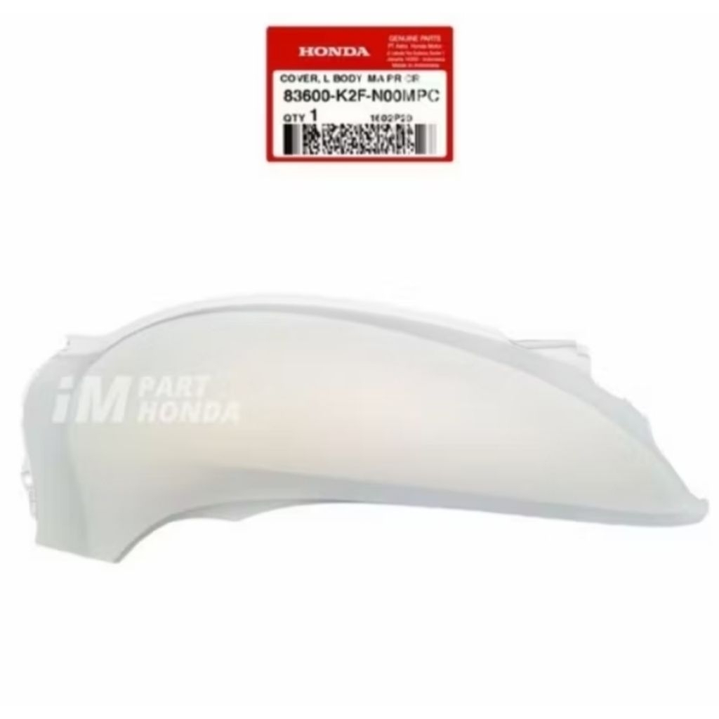 cover body belakang Scoopy new esp k2F prestige 2020-2024 putih original kiri