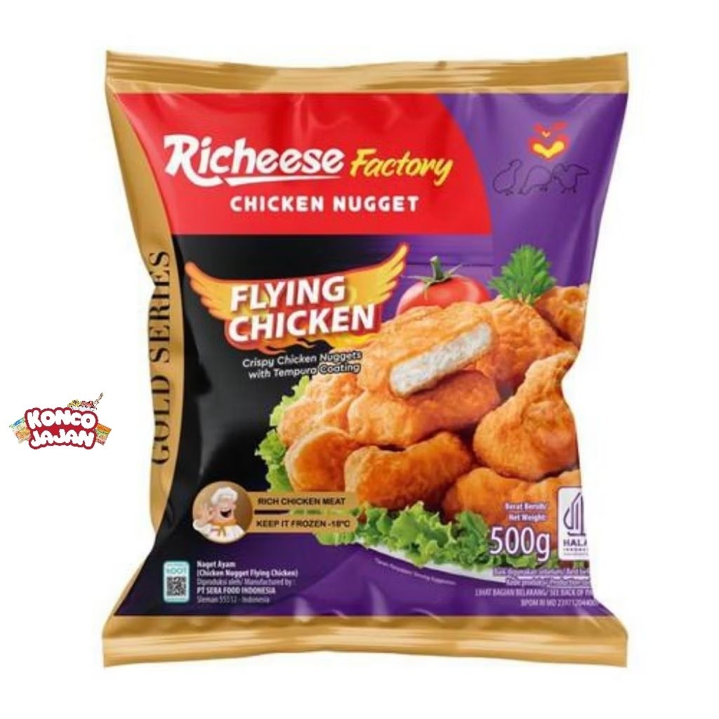 RICHEESE Factory Chicken Nugget Flying Chicken 500 gram