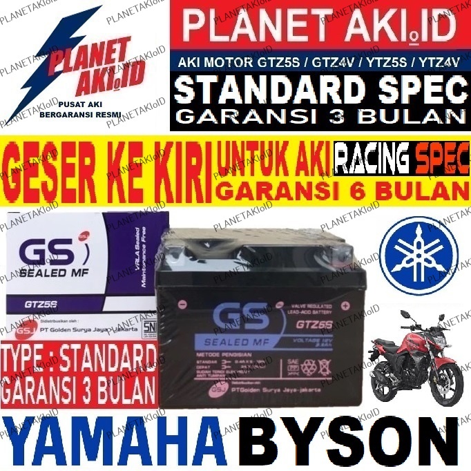 Aki Motor Yamaha Byson Aki Kering Accu Kering MF GTZ5S