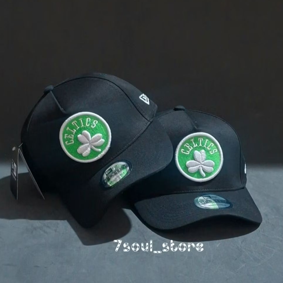 Topi Celtics Premium Bordir Putih Hijau Full Tag NBA / Topi Olahraga Basket Premium Quality