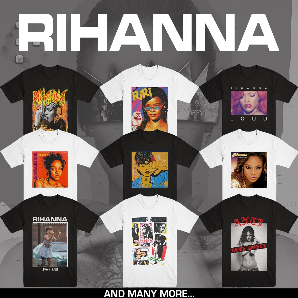 RIHANNA | T-SHIRT MUSIC | REGGAE POP | MERCHANDISE