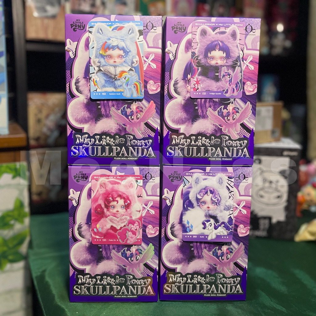 [READY] PM SKULLPANDA x MY LITTLE PONY PLUSH | Rarity - Pinkie Pie - Twilight - Rainbow Dash - Flutt
