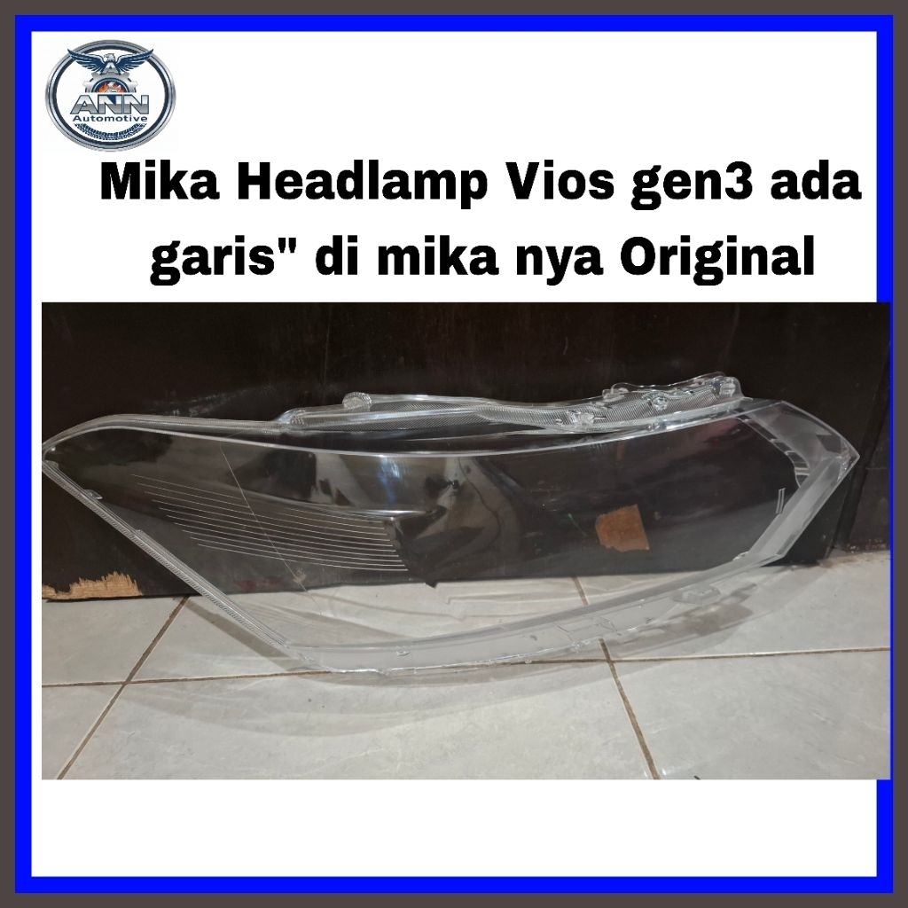Mika Headlamp Lampu Depan Toyota Vios gen3 Original Ada garis" di mikanya 2013 2014 2015 2016 kanan 