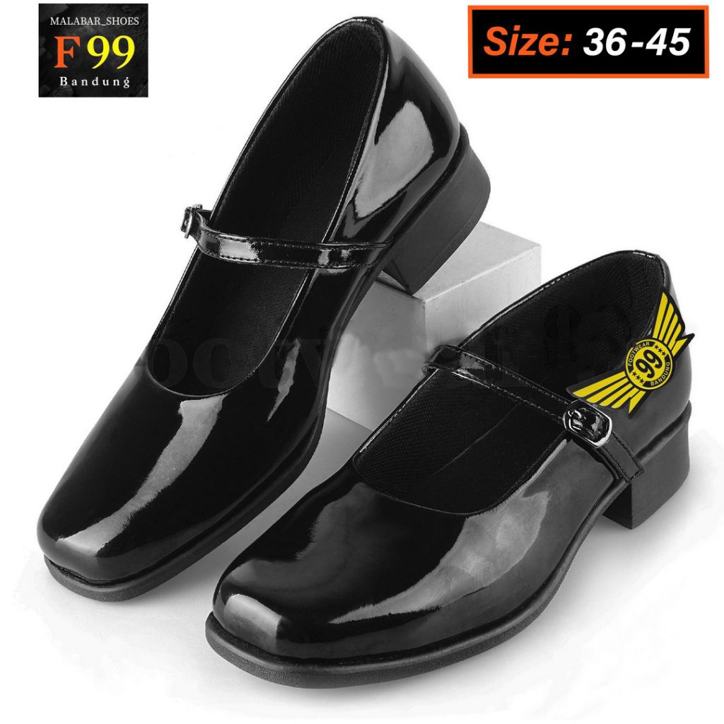 Sepatu Pdh Paskibra Wanita Sepatu Pdh Secawan Sepatu Pdh kowad Size 36-45