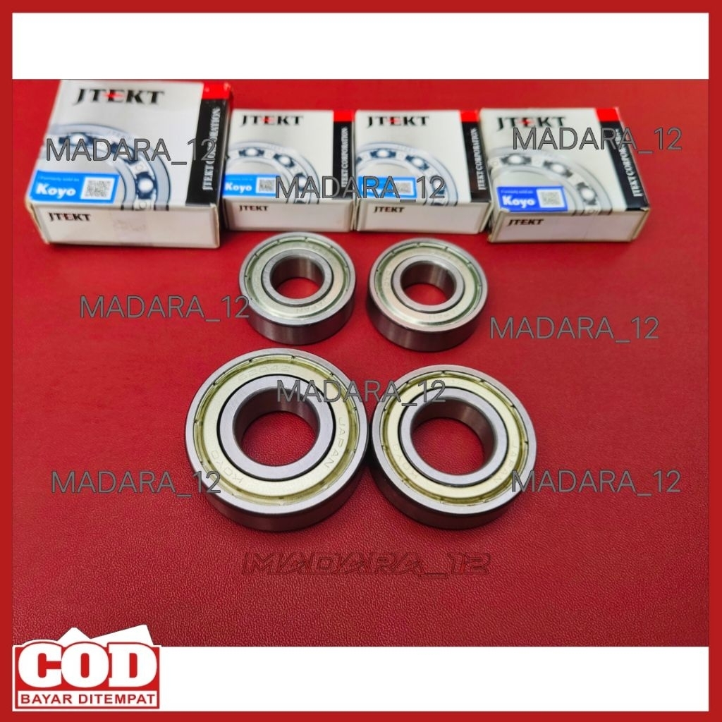 BEARING LAHER LAHAR RODA DEPAN BELAKANG 1 SET KOYO JAPAN YAMAHA WR 155CC/BERING LAKER KLAHER KLAHAR 