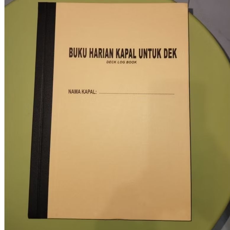 Deck Log Book - Buku Harian Dek Kapal Legalisir Syahbandar Terbaru 2026