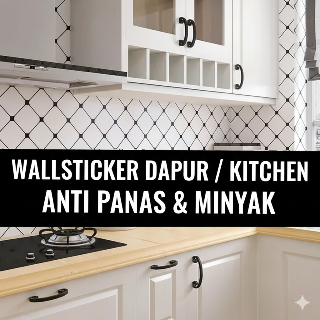 WALLPAPER STICKER DAPUR COD | DINDING | KITCHEN | DAPUR | MEJA KOMPOR | MERK SOOKU | MERK KCT