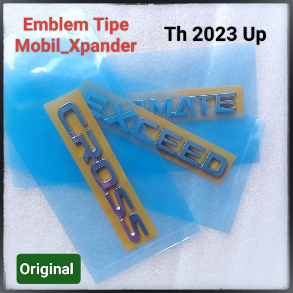 Emblem Bagasi Xpander 2023 Up Emblem Exceed Cross Ultimate Xpander Tulisan Exceed Cross Ultimate Mob
